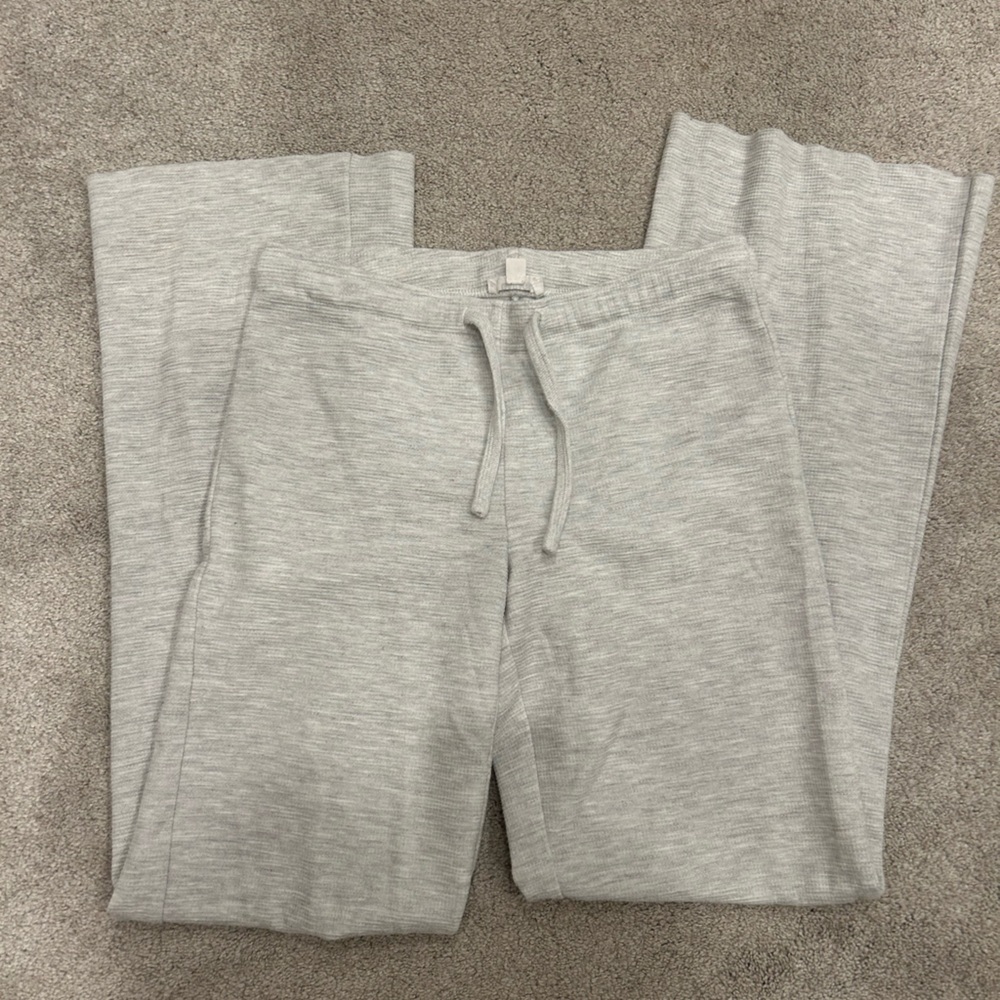 Garage Light Gray Waffle Lounge Pants Sweats Small